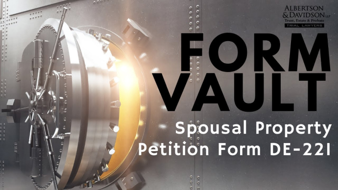 spousal property petition form de 221 image