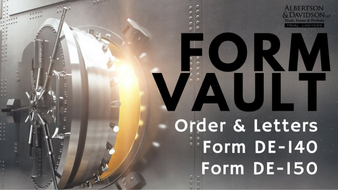 order and leters form DE 140 form de 150 image