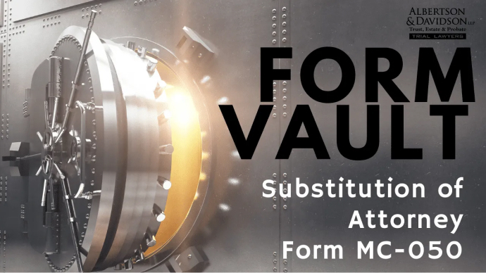 substitution of attorney form mc 050 image